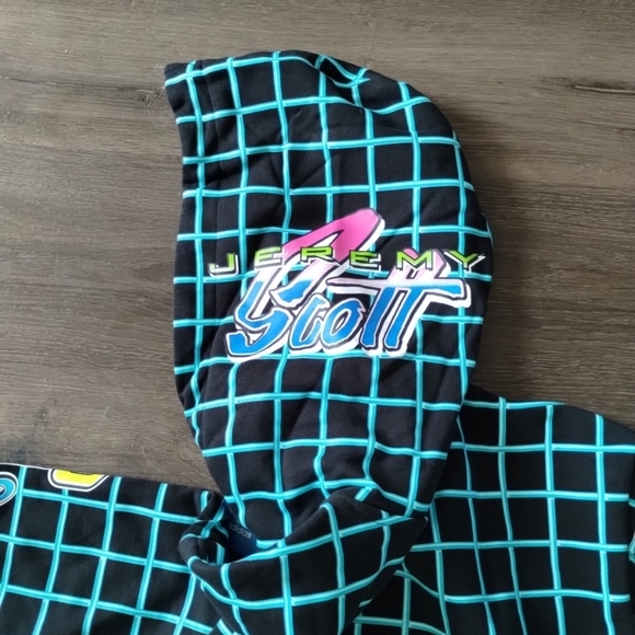 Medium Adidas x Jeremy Scott Rally Hoody HG6511 Race Sweatshirt Pullover Unisex - Picture 2 of 9